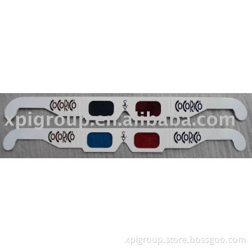 3D glasses/printed paper 3D glasses/Red+Cyan 3D glasses